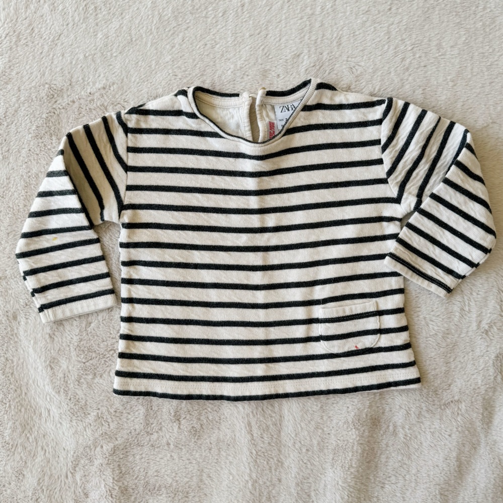 Zara girls striped shirt